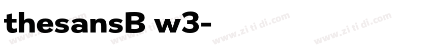 thesansB w3字体转换